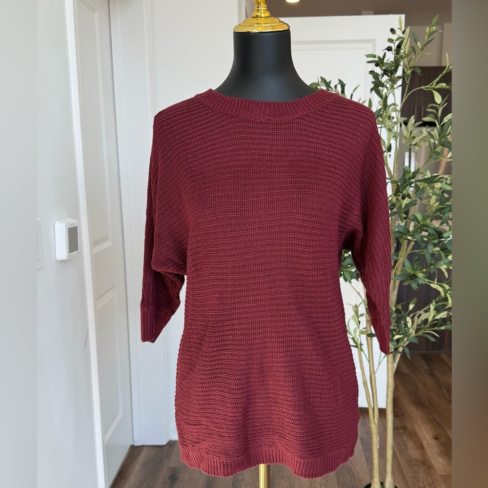 Maroon Crew Neck Sweater‎ shirt